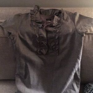 Gray wool J Crew dress